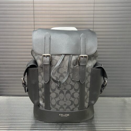 【AT9417】COACH（コーチ）ハドソンシリーズ: 都会のエリートにふさわしいエレガントなグレーリュック | Coach