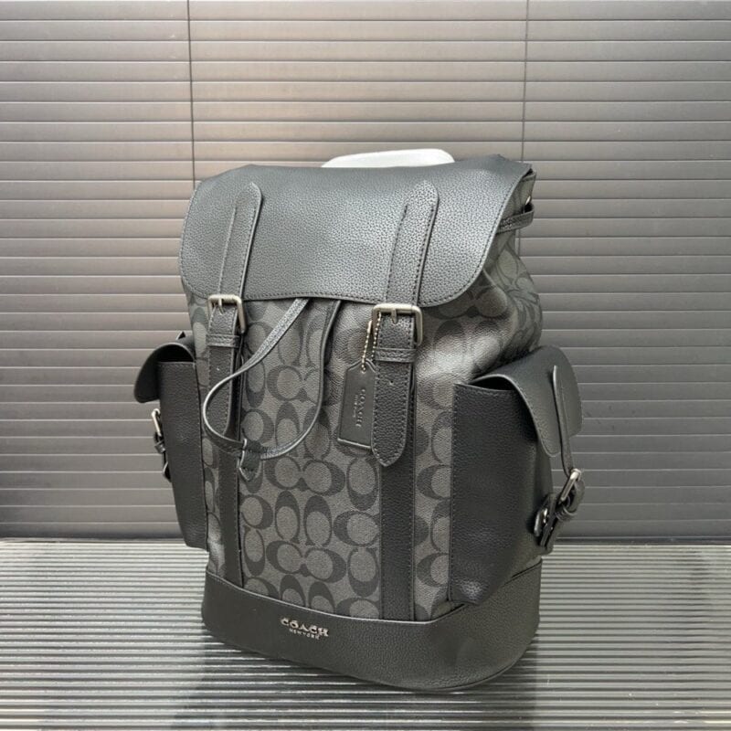 【AT9417】COACH（コーチ）ハドソンシリーズ: 都会のエリートにふさわしいエレガントなグレーリュック | Coach