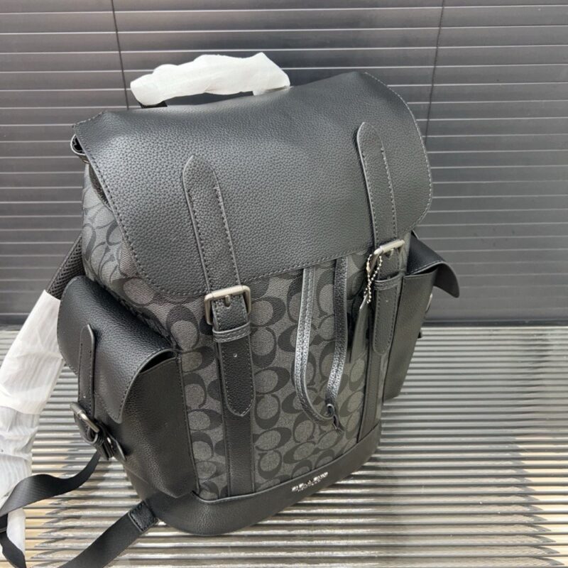 【AT9417】COACH（コーチ）ハドソンシリーズ: 都会のエリートにふさわしいエレガントなグレーリュック | Coach
