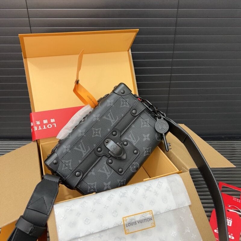 【AT9419】ルイ・ヴィトン Soul Trunk グレーキャンバスショルダーバッグ、洗練された贅沢な都市ファッション | Louis Vuitton Paris