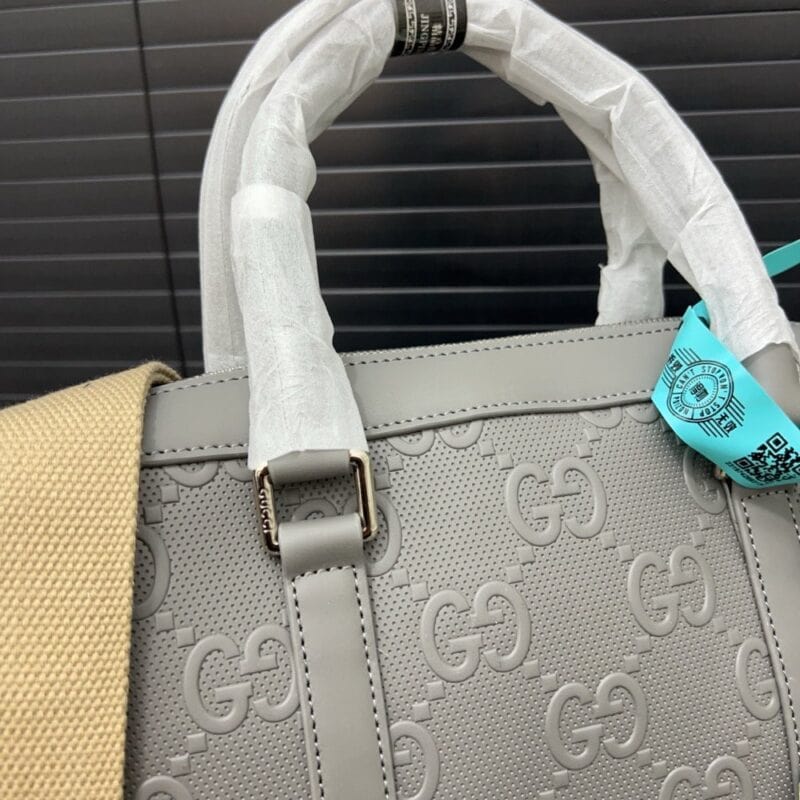 【AT9459】Gucciの高級収納バッグ - グレーのビジネスファッションバッグ | Gucci Italy