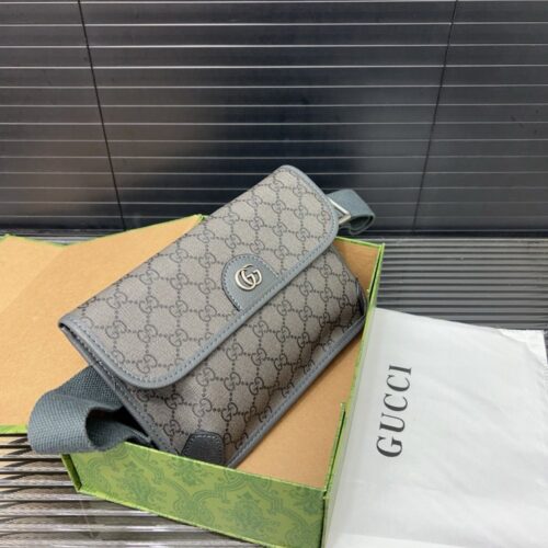 【AT9472】グッチ Neo Vintageグレーウエストポーチ - 3通りの着用方法、都会のファッションセンスを演出 | Gucci Firenze