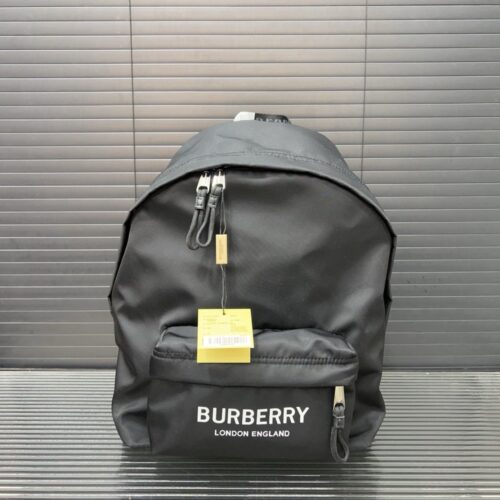 【AT9493】バーバリー Burberry ブラックリュックサック - 都会のエリートにふさわしい高級防水バックパック | Burberry