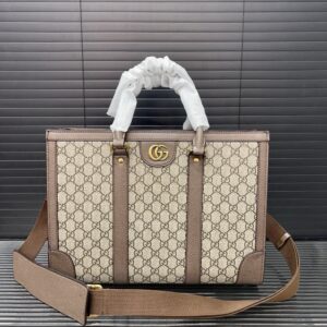 【AT9505】グッチ クラシックビジネスセンス書類バッグ - 高級GGロゴプリントと高級レザー素材 - ビジネス旅行に必須 | Gucci Italy