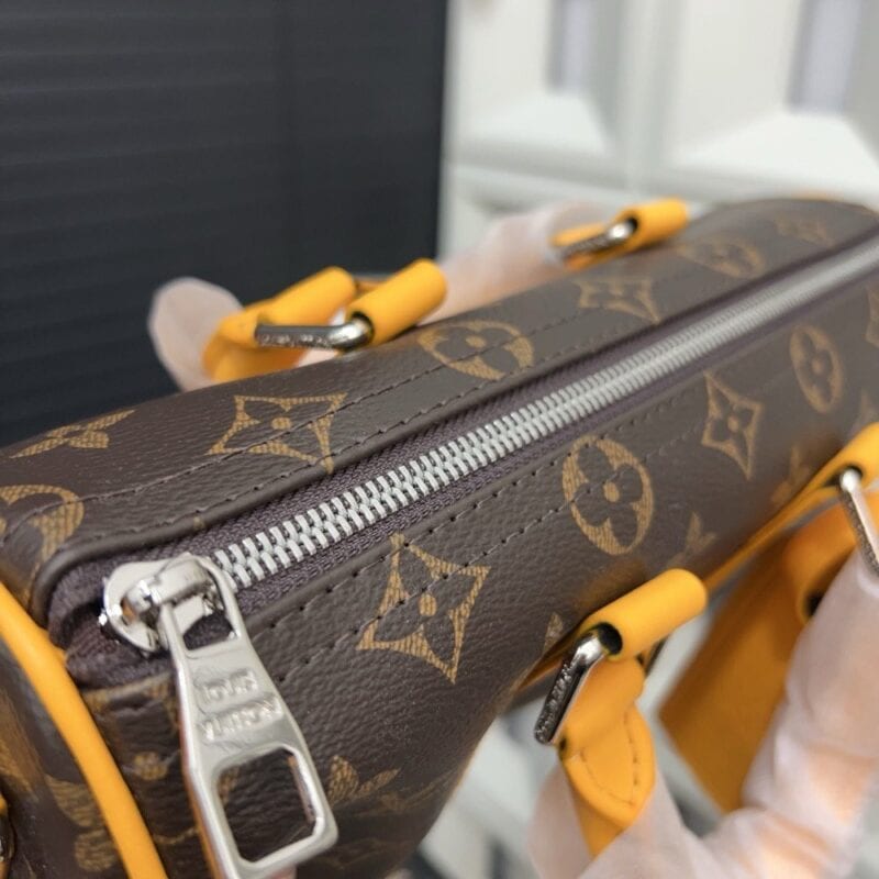 【AT9521】ルイ・ヴィトン モノグラムキャンバス ダッフルバッグ 25cm イエローレザー装飾 | Louis Vuitton Malletier