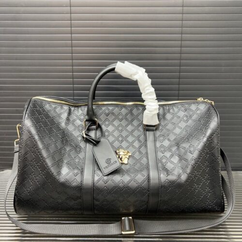 【AT9527】ヴェルサーチ Versace エンボスレザートラベルバッグ | Versace