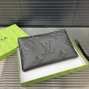 【AT9575】ルイ・ヴィトンの高級牛革ハンドバッグ - エレガントなグレーカラーでビジネスと社交イベントにおすすめ | Louis Vuitton Paris
