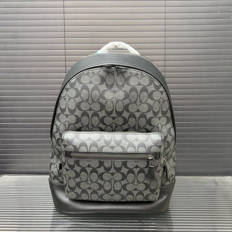 【AT9605】COACH（コーチ）のグレーの西シリーズバックパック - 都市のビジネス通勤やカジュアルな旅行に最適 | Coach New York
