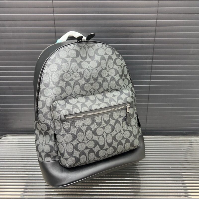 【AT9605】COACH（コーチ）のグレーの西シリーズバックパック - 都市のビジネス通勤やカジュアルな旅行に最適 | Coach New York