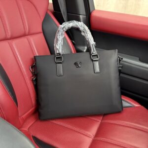 【AT9635】Versaceバーサーチ ビジネス用公文書バッグ - 質感美しい輸入牛革バッグ、プロフェッショナルなエリート必須アイテム | Gianni Versace