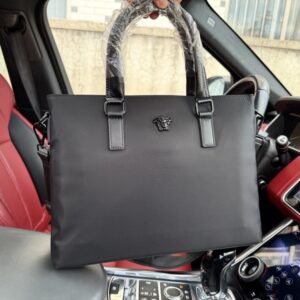 【AT9635】Versaceバーサーチ ビジネス用公文書バッグ - 質感美しい輸入牛革バッグ、プロフェッショナルなエリート必須アイテム | Gianni Versace