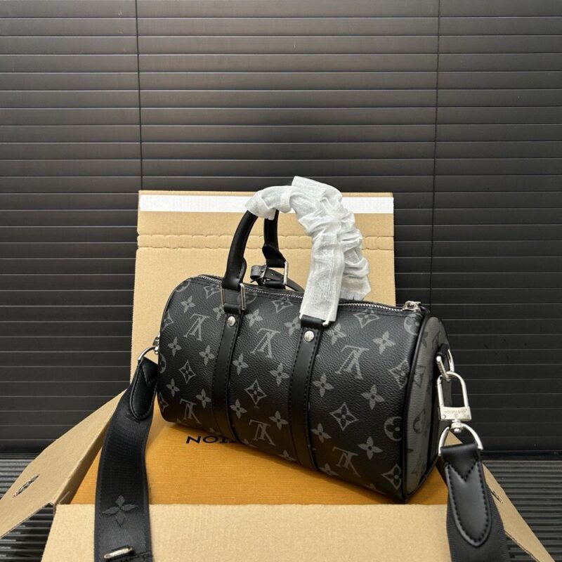 【AT9673】ルイ・ヴィトン Keepall 25クラシックシリーズ：モノグラム エクリプス ブラック＆グレー｜都市旅行、ビジネスミーティングに最適 | Louis Vuitton Paris