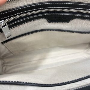 【AT9687】エルメスメンズブリーフケース、高級グレー牛革15インチノートPC収納可能、ビジネス会議やオフィス通勤用 | Hermes