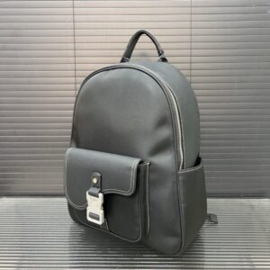 【AT9697】ディオールのサドルシリーズ グレーショルダーバッグ | ビジネスミーティングや都市通勤に最適 | Christian Dior