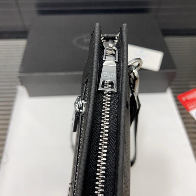 【AT9706】プラダ レザーデザイン グレークラッチバッグ ハイエンド ラグジュアリースタイル | Prada Italy