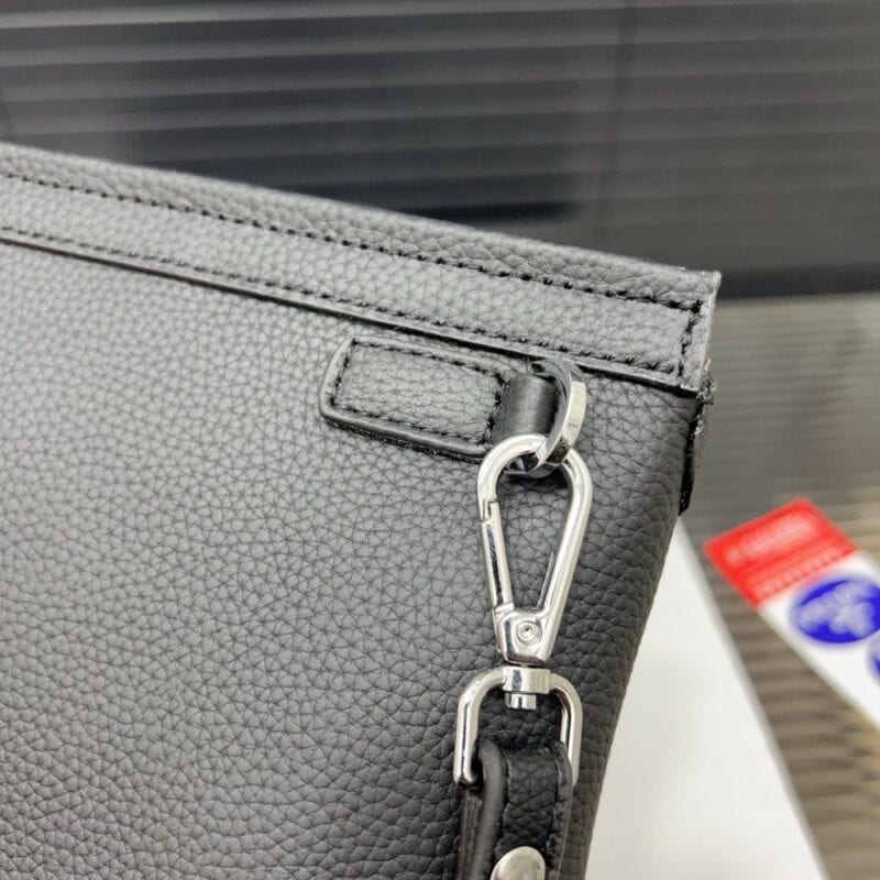 【AT9706】プラダ レザーデザイン グレークラッチバッグ ハイエンド ラグジュアリースタイル | Prada Italy