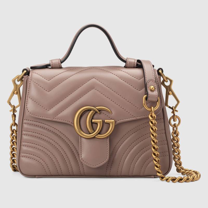 GUCCI GGマーモント ミニ トップハンドルバッグ