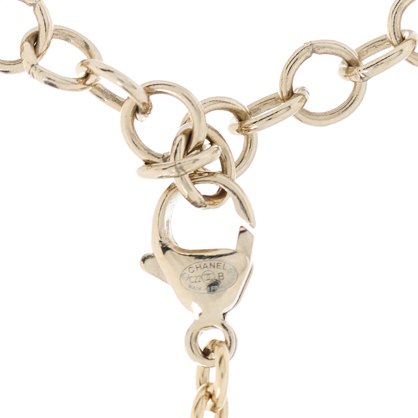 Chanel Crystal CC Choker Gold Pink image 3 of 3